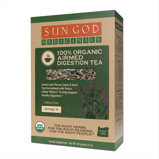 Airmed Digestion Organic Herbal Tea - Sun God Medicinals