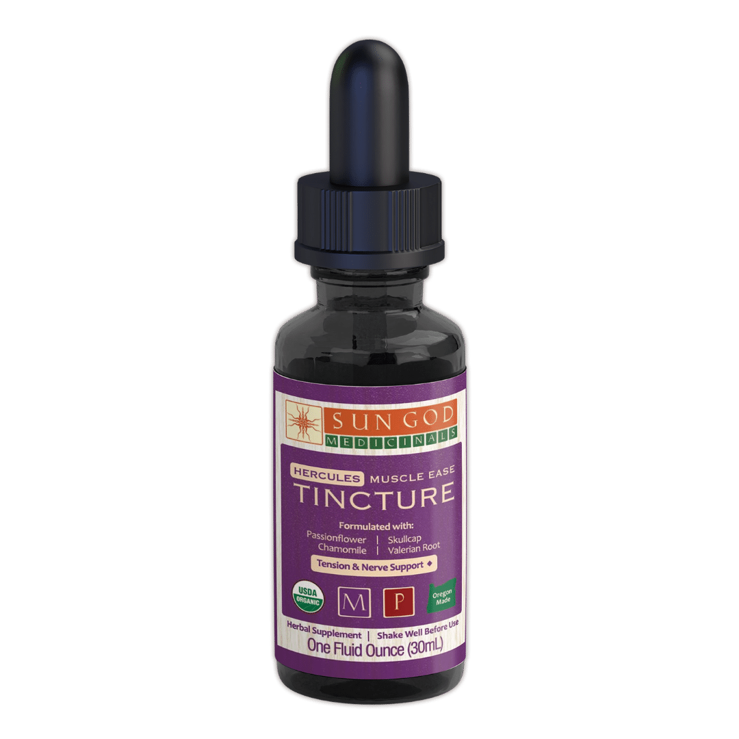 Hercules Muscle Ease Herbal Tincture - Sun God Medicinals