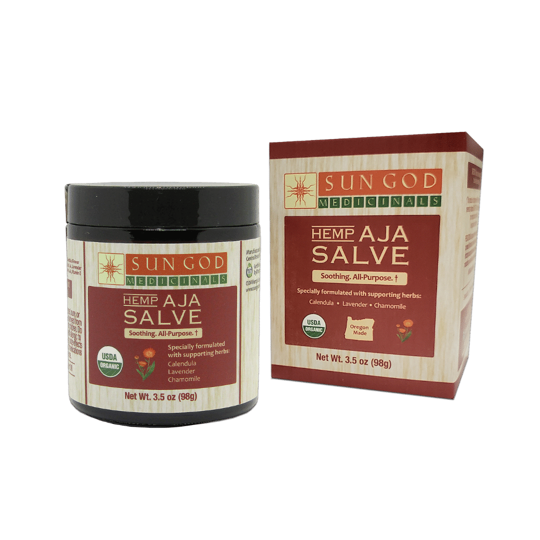 Organic Aja All-Purpose Hemp Salve - 3.5 oz. - Sun God Medicinals