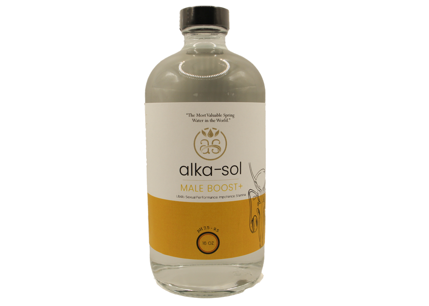 ALKA-SOL: MALE BOOST HYDROSOL TONIC - (16 oz)