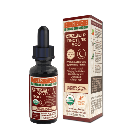 Organic Eir Moon Hemp Tincture 500 - Sun God Medicinals