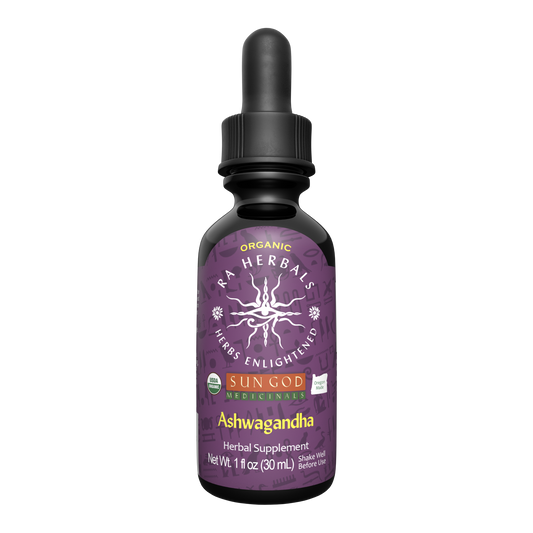 Ra Herbals Certified Organic Ashwagandha Tincture - (1 oz)