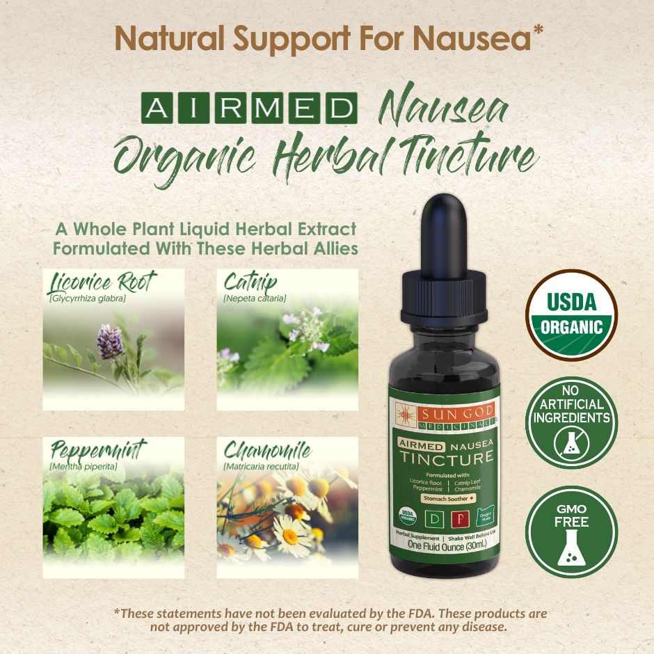 Airmed Nausea Herbal Tincture - (1 oz)