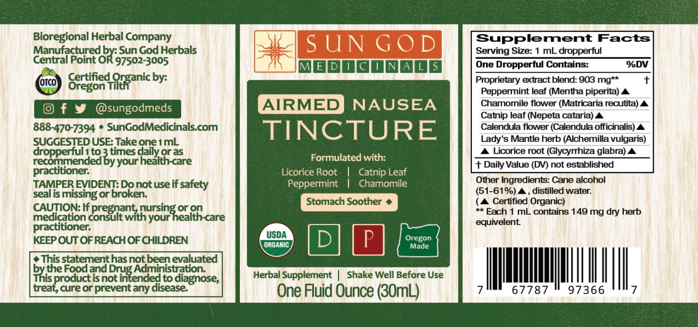 Airmed Nausea Herbal Tincture - (1 oz)
