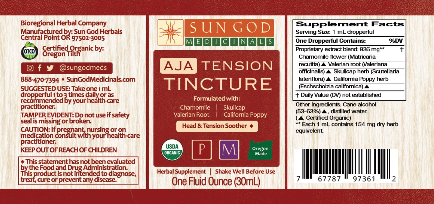 Aja Tension Herbal Tincture - (1 oz)