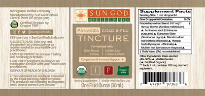 Panacea Cold Season Support Herbal Tincture - (1 oz)