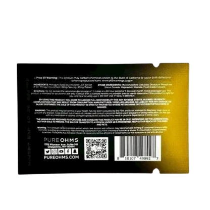 Pure Ohms Black 7-Hydroxy Tabs 30mg Singles - (Blue Raspberry)