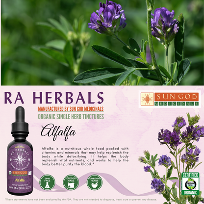 Ra Herbals Certified Organic Alfalfa Tincture - (1 oz)
