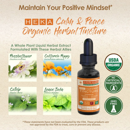 Heka Calm & Peace Herbal Tincture - (1 oz)
