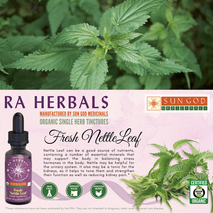 Ra Herbals Certified Organic Nettle Leaf Tincture - (1 oz)